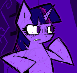 Size: 864x825 | Tagged: safe, artist:xxv4mp_g4z3rxx, imported from derpibooru, twilight sparkle, pony, unicorn, a canterlot wedding, angry, redraw, solo