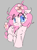 Size: 340x456 | Tagged: safe, artist:parfait, oc, oc only, oc:kayla, earth pony, pony, aggie.io, female, filly, mare, raised hoof, simple background, smiling