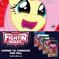 Size: 1500x1500 | Tagged: safe, artist:funnygamer95, edit, imported from derpibooru, fluttershy, them's fightin' herds, community related, console, crying, happy, meme, tears of joy