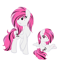 Size: 1300x1300 | Tagged: safe, artist:bamboodog, imported from derpibooru, oc, oc only, oc:crosspaw, cat, cat pony, original species, pegasus, pony, pegasus oc, simple background, solo, transparent background