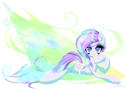 Size: 1663x1186 | Tagged: safe, artist:bamboodog, imported from derpibooru, oc, oc only, oc:luminesce, pony, unicorn, horn, lying down, prone, simple background, solo, transparent background, unicorn oc