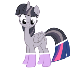 Size: 1280x1278 | Tagged: safe, artist:benpictures1, artist:wardex101, edit, imported from derpibooru, twilight sparkle, alicorn, pony, power ponies (episode), cute, discorded, discorded twilight, female, inkscape, looking down, mare, simple background, smiling, solo, transparent background, twiabetes, twilight sparkle (alicorn), twilight tragedy, vector