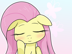 Size: 640x483 | Tagged: safe, alternate version, artist:batipin, imported from derpibooru, fluttershy, pegasus, pony, blushing, cute, eyes closed, female, floppy ears, mare, shyabetes, solo, weapons-grade cute