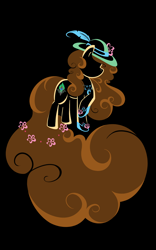 Size: 850x1360 | Tagged: safe, artist:bamboodog, imported from derpibooru, oc, oc only, earth pony, pony, black background, clothes, curly hair, hat, lineart, minimalist, shoes, simple background, solo, sun hat