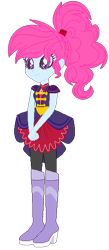 Size: 268x614 | Tagged: safe, artist:bezziie, imported from derpibooru, oc, human, equestria girls, boots, clothes swap, crystal guardian, high heel boots, shoes, solo