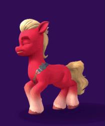 Size: 831x993 | Tagged: safe, imported from derpibooru, sprout cloverleaf, earth pony, pony, animated, cute, dancing, g5, game screencap, gif, loop, male, my little pony: a maretime bay adventure, perfect loop, solo, sproutbetes, stallion