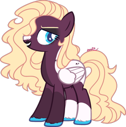 Size: 1791x1809 | Tagged: safe, artist:kurosawakuro, imported from derpibooru, oc, oc only, pegasus, pony, base used, female, mare, offspring, parent:cheerilee, parent:dumbbell, simple background, solo, transparent background