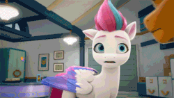 Size: 640x360 | Tagged: safe, imported from derpibooru, screencap, hitch trailblazer, zipp storm, earth pony, pegasus, pony, spoiler:g5, spoiler:my little pony: make your mark, animated, duo, female, g5, gif, male, mare, my little pony: make your mark, stallion