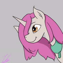 Size: 5906x5906 | Tagged: safe, artist:reinbou, imported from derpibooru, pony, unicorn, brown eyes, clothes, female, g5, logo, mare, my little pony: a maretime bay adventure, primrose (g5), scarf, solo