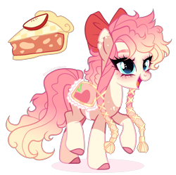 Size: 1243x1237 | Tagged: safe, artist:gihhbloonde, imported from derpibooru, oc, earth pony, pony, female, magical lesbian spawn, mare, offspring, parent:applejack, parent:pinkie pie, parents:applepie, simple background, solo, transparent background