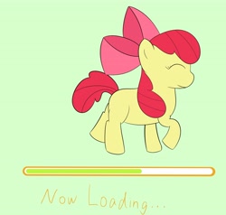 Size: 4000x3815 | Tagged: safe, artist:toryu137, imported from derpibooru, apple bloom, earth pony, pony, female, filly, foal, loading screen, solo