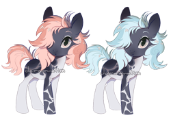 Size: 1280x912 | Tagged: safe, artist:dammmnation, imported from derpibooru, oc, oc only, earth pony, pony, base used, duo, earth pony oc, female, hair over one eye, mare, simple background, transparent background
