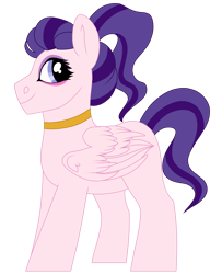 Size: 1300x1600 | Tagged: safe, artist:moonert, imported from derpibooru, oc, oc only, pegasus, pony, choker, eyelashes, pegasus oc, simple background, smiling, solo, transparent background, wings