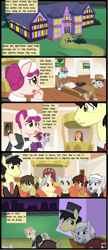 Size: 3356x7789 | Tagged: safe, artist:mr100dragon100, imported from derpibooru, oc, oc:thomas the wolfpony, pegasus, undead, unicorn, vampire, comic:a house divided, adam (frankenstein monster), comic, dark forest au's dr. jekyll and mr. hyde, dark forest au's dracula, dark forest au's matthew, dark forest au's phantom of the opera (erik), griffin (character), hospital, nurse