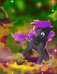 Size: 900x1165 | Tagged: safe, artist:hinoraito, imported from derpibooru, oc, oc only, pegasus, pony, freckles, solo, space
