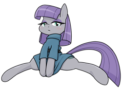 Size: 740x543 | Tagged: safe, alternate version, artist:batipin, imported from derpibooru, maud pie, earth pony, pony, simple background, solo, transparent background