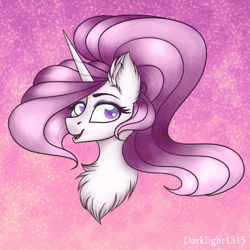 Size: 3000x3000 | Tagged: safe, artist:darklight1315, imported from derpibooru, princess celestia, alicorn, pony, chest fluff, ear fluff, pink-mane celestia, solo