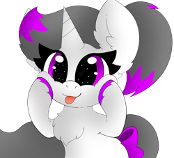 Size: 3298x3000 | Tagged: safe, artist:pegamutt, imported from derpibooru, oc, oc only, oc:hazel radiate, pony, unicorn, :p, bow, cheek squish, chest fluff, colored hooves, commission, commissioner:biohazard, cute, diabetes, ear fluff, eye shimmer, eyelashes, female, high res, highlights, horn, mare, ocbetes, ponytail, purple eyes, simple background, solo, squishy cheeks, tail, tail bow, tongue out, transparent background, unicorn oc, unshorn fetlocks, ych result