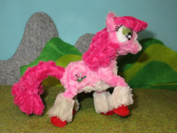 Size: 1600x1201 | Tagged: safe, artist:malte279, artist:prismapony, imported from derpibooru, oc, oc:wysteria, earth pony, chenille, chenille stems, chenille wire, craft, irl, photo, pipe cleaner sculpture, pipe cleaners, sculpture, solo