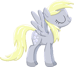 Size: 240x217 | Tagged: safe, artist:rockingscorpion, imported from derpibooru, derpy hooves, pegasus, pony, eyes closed, female, mare, pixel art, simple background, solo, transparent background