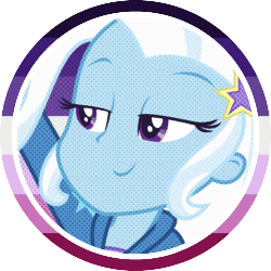 Size: 250x250 | Tagged: safe, artist:pridefulking, imported from derpibooru, trixie, human, equestria girls, icon, pride flag, simple background, solo, transparent background