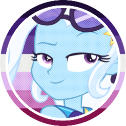 Size: 250x250 | Tagged: safe, artist:pridefulking, imported from derpibooru, trixie, human, equestria girls, equestria girls series, forgotten friendship, clothes, icon, pride flag, simple background, solo, swimsuit, transparent background
