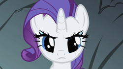 Size: 1280x720 | Tagged: safe, imported from derpibooru, screencap, rarity, pony, unicorn, a dog and pony show, season 1, female, frown, mare, rarity is not amused, solo, unamused