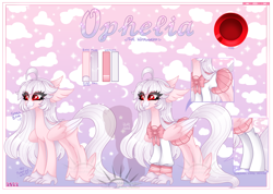 Size: 6000x4281 | Tagged: safe, artist:nekomellow, imported from derpibooru, oc, oc:ophelia, hippogriff, cloud, cute, pastel, pink, solo