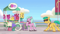 Size: 1920x1080 | Tagged: safe, edit, imported from derpibooru, screencap, hitch trailblazer, earth pony, pony, spoiler:tyts01e08, animated, dahlia, female, foal me once, g5, glasses, law and order, male, mare, meme, my little pony: tell your tale, ponified meme, sheriff, sound, stallion, webm