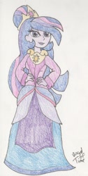 Size: 706x1400 | Tagged: safe, artist:bageloftime, imported from derpibooru, twilight sparkle, alicorn, human, equestria girls, clothes, dress, equestria girls-ified, gown, long dress, long skirt, older, older twilight, princess twilight 2.0, skirt, solo, traditional art, twilight sparkle (alicorn), victorian