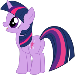 Size: 1447x1463 | Tagged: safe, artist:gmaplay, imported from derpibooru, twilight sparkle, pony, unicorn, butt, female, full body, hooves, horn, mare, open mouth, open smile, plot, simple background, smiling, solo, standing, tail, transparent background, twibutt, unicorn twilight