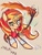 Size: 2680x3508 | Tagged: safe, artist:solid shrimp, imported from derpibooru, sunset shimmer, pony, unicorn, equestria girls, /mlp/ tf2 general, fire, mace, magic, scout, solo, sun-on-a-stick, team fortress 2, telekinesis, weapon