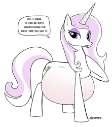 Size: 2464x2783 | Tagged: safe, artist:thenypod4, imported from derpibooru, fleur-de-lis, pony, unicorn, belly, big belly, pregnant