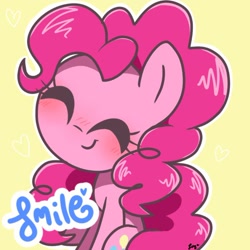 Size: 978x977 | Tagged: source needed, safe, artist:silver meadow, imported from derpibooru, pinkie pie, earth pony, pony, cute, diapinkes, female, smiling, solo