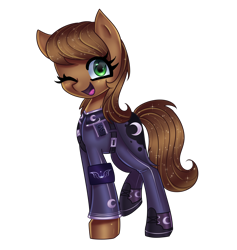 Size: 2880x3040 | Tagged: safe, artist:opal_radiance, imported from derpibooru, oc, oc only, oc:scarfy bat-heart, earth pony, pony, equestria at war mod, clothes, empire, lunar empire, simple background, solo, transparent background, uniform
