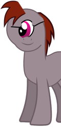 Size: 326x686 | Tagged: safe, artist:flynnmlp, derpibooru exclusive, imported from derpibooru, cyclops pony, oc, oc only, oc:funny jo, cyclops, earth pony, pony, season 1, the best night ever, .svg available, animation error, donny swineclop, earth pony oc, recolor, simple background, solo, svg, trace, transparent background, vector, wat