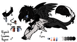 Size: 694x378 | Tagged: safe, artist:tay-niko-yanuciq, imported from derpibooru, oc, oc only, pegasus, pony, female, heterochromia, mare, pegasus oc, simple background, solo, transparent background, wings