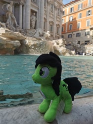 Size: 1536x2048 | Tagged: safe, imported from derpibooru, oc, oc:filly anon, female, filly, fountain, irl, italy, photo, plushie, rome