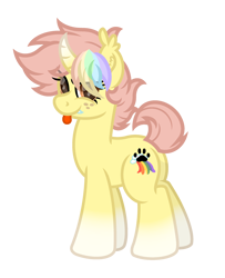 Size: 2600x3200 | Tagged: safe, artist:ponkus, imported from derpibooru, oc, oc only, oc:ponkus, bat pony, pony, unicorn, :p, butt, coat markings, curved horn, cute, ear fluff, ear tufts, fangs, female, freckles, full body, high res, hooves, horn, mare, plot, simple background, socks (coat markings), solo, standing, tail, tongue out, transparent background