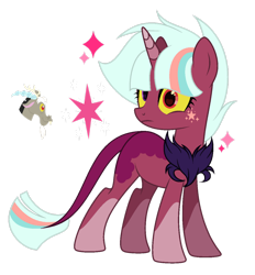 Size: 1920x2065 | Tagged: safe, artist:teal-quil, imported from derpibooru, discord, oc, hybrid, base used, interspecies offspring, offspring, parent:discord, parent:twilight sparkle, parents:discolight, simple background, transparent background