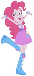 Size: 527x1163 | Tagged: safe, imported from twibooru, pinkie pie, equestria girls, image, needs more jpeg, solo
