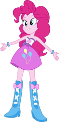 Size: 624x1280 | Tagged: safe, imported from twibooru, pinkie pie, equestria girls, image, png, solo