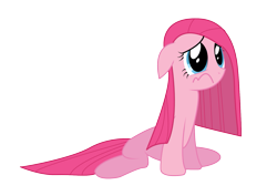 Size: 1587x1123 | Tagged: safe, artist:nebulonb100, imported from derpibooru, pinkie pie, earth pony, pony, party of one, female, floppy ears, mare, pinkamena diane pie, sad, simple background, solo, transparent background, vector