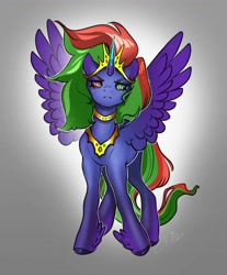 Size: 3395x4096 | Tagged: safe, artist:opalacorn, imported from derpibooru, oc, oc only, alicorn, pony, alicorn oc, horn, solo, wings