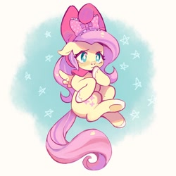 Size: 1024x1024 | Tagged: safe, artist:horseyuris, imported from derpibooru, fluttershy, pegasus, pony, bow, cute, female, hair bow, heart eyes, mare, my melody, sanrio, shyabetes, solo, underhoof, white pupils, wingding eyes