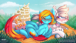 Size: 1920x1080 | Tagged: safe, artist:chaosangeldesu, imported from derpibooru, oc, oc only, bat pony, pegasus, pony