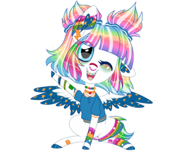 Size: 1280x1158 | Tagged: safe, artist:moonert, imported from derpibooru, oc, oc only, oc:moxie, pegasus, pony, female, mare, one eye closed, simple background, solo, transparent background, wink