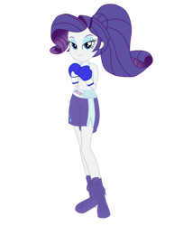 Size: 786x1017 | Tagged: safe, artist:alamarus, imported from derpibooru, rarity, equestria girls, boxing, boxing gloves, clothes, female, looking at you, misleading thumbnail, sports, sports bra