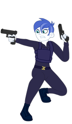 Size: 1913x3279 | Tagged: safe, artist:gmaplay, imported from derpibooru, human, equestria girls, equestria girls-ified, gun, handgun, pistol, royal guard, simple background, solo, transparent background, weapon