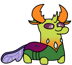 Size: 800x720 | Tagged: safe, artist:fluttershank, imported from derpibooru, thorax, changedling, changeling, antlers, king thorax, simple background, solo, squatchangeling, squatpony, transparent background